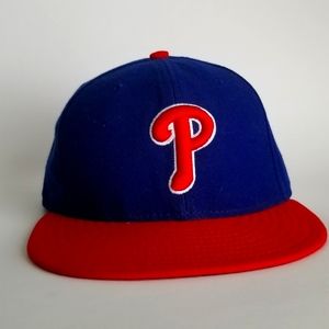 Philadelphia Phillies Hat New Era 59Fifty Official On Field Cap Authentic